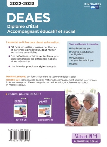 DEAES Diplôme d'Etat Accompagnant éducatif et social. 60 fiches de révisions  Edition 2022-2023