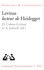 Levinas lecteur de Heidegger