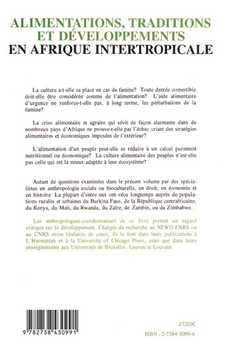 Alimentations, traditions et développements en Afrique intertropicale