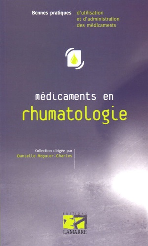Danielle Roquier-Charles - Médicaments en rhumatologie chez l'adulte.