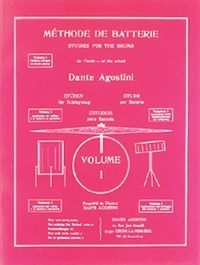Dante Agostini - Méthode de batterie - Volume 1, Application du solfège à la batterie et partitions.