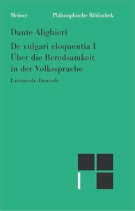 Über die Beredsamkeit in der Volkssprache