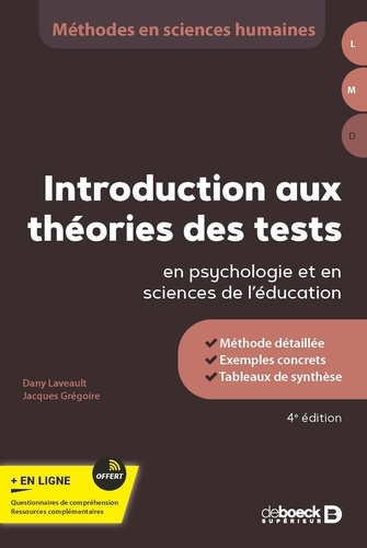 Introduction aux théories des tests en psychologie et en sciences de l'éducation 4e édition
