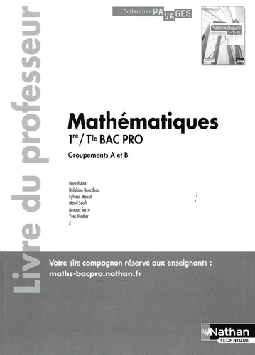 Daoud Anki et Delphine Bourdeau - Mathématiques 1re/Term Bac Pro - Groupements A et B.