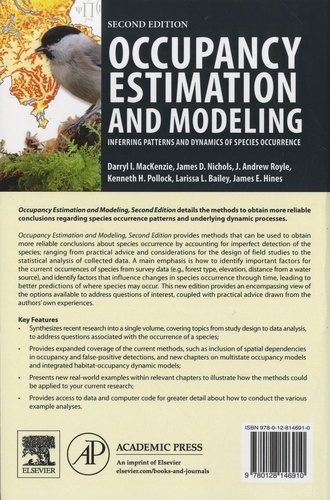 Occupancy Estimation and Modeling. Inferring Patterns and Dynamics of Species Occurrence 2nd edition