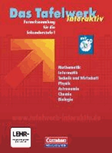 Das große Tafelwerk interaktiv. Schülerbuch mit CD-ROM. Östliche Bundesländer - Formelsammlung für die Sekundarstufe I.
