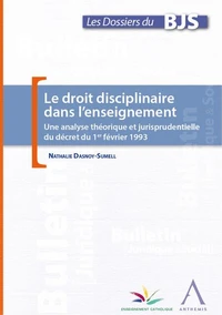 Le droit disciplinaire dans l'enseignement