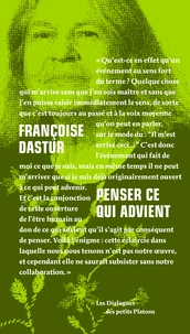 Penser ce qui advient