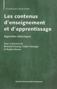 Les contenus d'enseignement et d'apprentissage