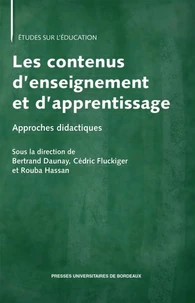 Les contenus d'enseignement et d'apprentissage