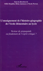 L'enseignement de l'histoire-geographie de l'école élémentaire au lycée