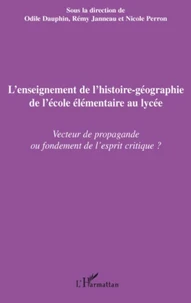 L'enseignement de l'histoire-geographie de l'école élémentaire au lycée
