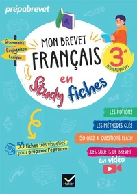 Mon brevet Français en studyfiches - 3e - Brevet 2027