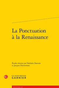La ponctuation à la Renaissance
