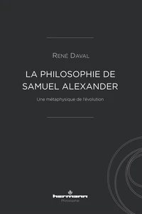 La philosophie de Samuel Alexander