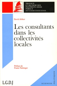 David Abiker - Les consultants dans les collectivités locales.