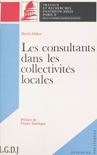 David Abiker - Les consultants dans les collectivités locales.