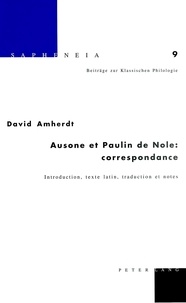 David Amherdt - Ausone et Paulin de Nole : correspondance.
