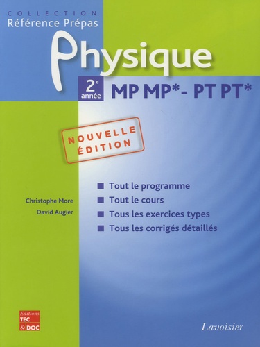 David Augier et Christophe More - Physique MP MP* - PT PT* 2e année.