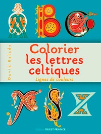 David Balade - Colorier les lettres celtiques - Lignes de couleurs.