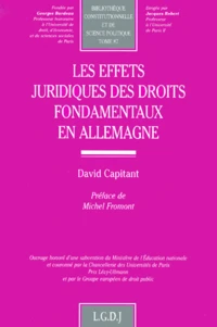 Les Effets Juridiques Des Droits Fondamentaux En Allemagne