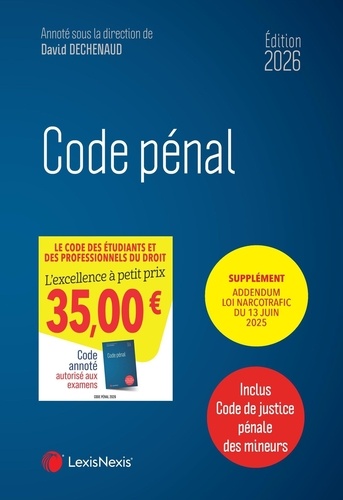Code pénal  Edition 2026