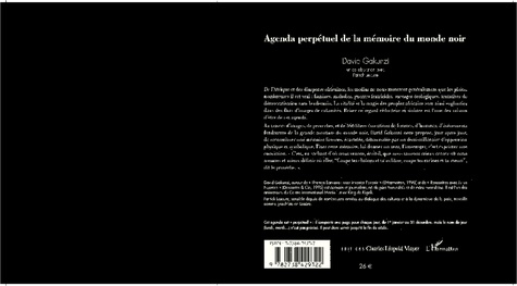 Memoire Du Monde Noir. Agenda Perpetuel