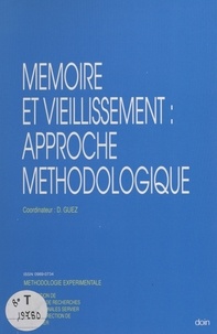 David Guez - Mémoire et vieillissement : approche méthodologique.