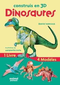 David Hawcock et Margherita Borin - Dinosaures - Avec 1 livre et 4 modèles.