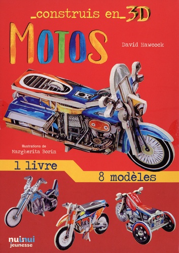 Motos. Avec 1 livre et 8 modèles