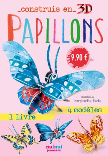 David Hawcock et Margherita Borin - Papillons - Avec 1 livre et 8 modèles.