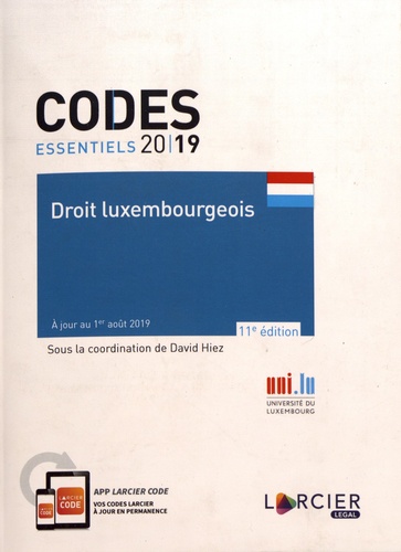 Droit luxembourgeois  Edition 2019