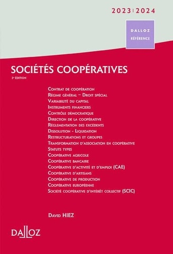 Sociétés coopératives  Edition 2023-2024