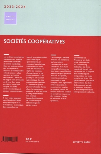 Sociétés coopératives  Edition 2023-2024