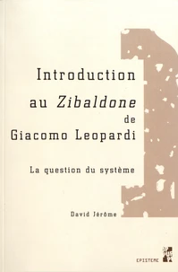 Introduction au Zibaldone de Giacomo Leopardi