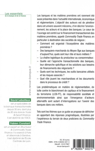 Banques et matières premières. Commodity Trade Finance 2e édition