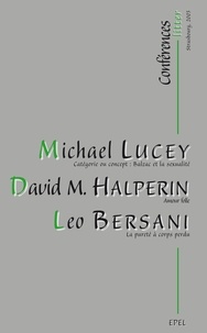 David M. HALPERIN et Leo Bersani - Conférences Litter - Strasbourg, 2003.