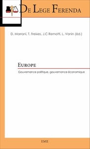 David Marrani et Teresa Freixes - Europe - Gouvernance politique, gouvernance économique.