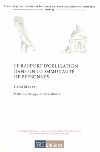 David Martel - Le rapport d'obligation dans une communauté de personnes.