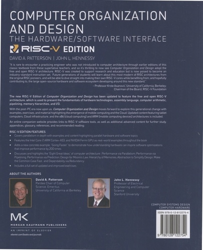 Computer Organization and Design. The Hardware/Software Interface RISC-V Edition