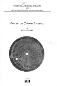 David Pingree - Preceptum Canonis Ptolomei.