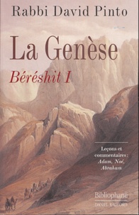 David Pinto - La Genèse  : Béréchit I.