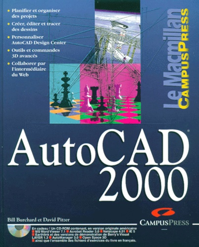 David Pitzer et Bill Burchard - Autocad 2000. Avec Cd-Rom.