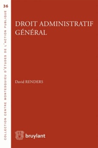 David Renders - Droit administratif général.