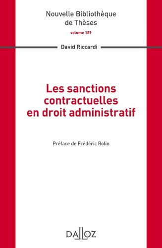 Les sanctions contractuelles en droit administratif