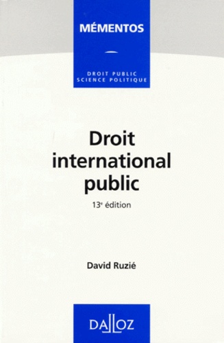 Droit international public 13e édition