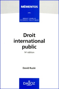 David Ruzié - Droit International Public. 14eme Edition.
