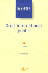 David Ruzié - Droit International Public. 15eme Edition.