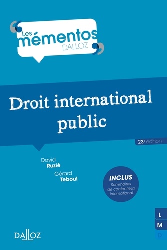 Droit international public 23e édition