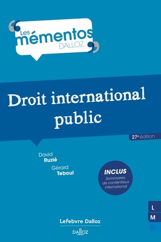 Droit international public 27e édition